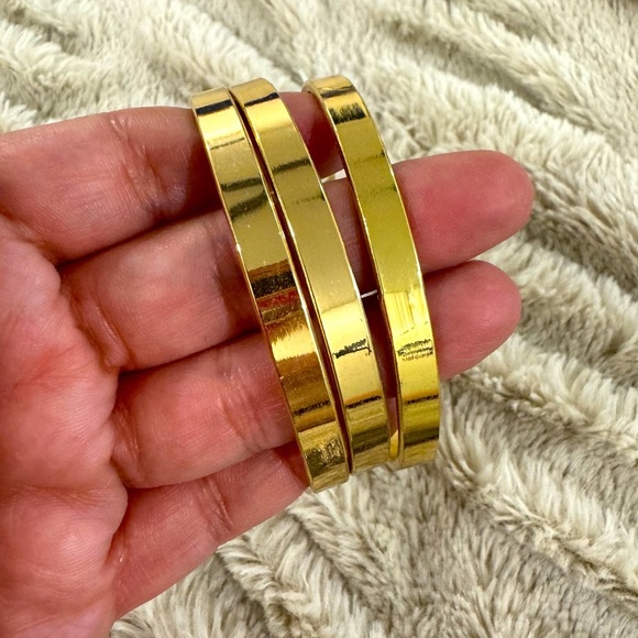 Jewelry - Set of 3 Gold-Tone Bangles – Classic & Sleek. NWOT